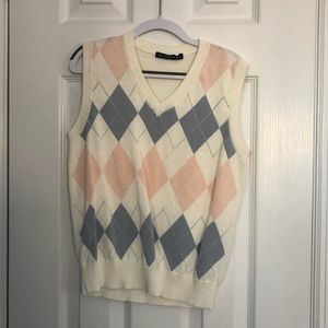 Brandy Melville Argyle Sweater Vest